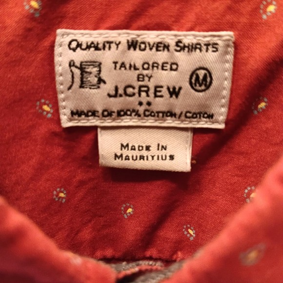 J Crew Shirt Mens M Button Down Multicolor Long Sleeve Print Pocket - Picture 8 of 9